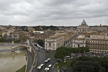 Image showing Rome and the Tiber