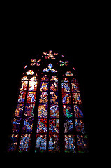 Image showing Stained glass window