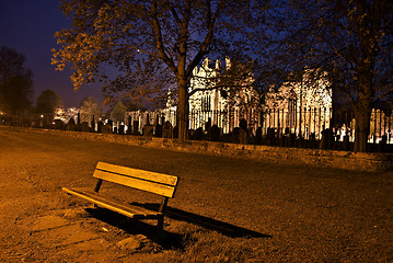 Image showing Lonesome bench 