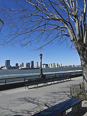 Image showing Sitting at the Hudson river