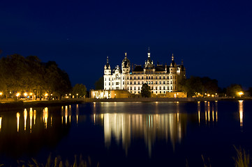 Image showing Schwerin at night