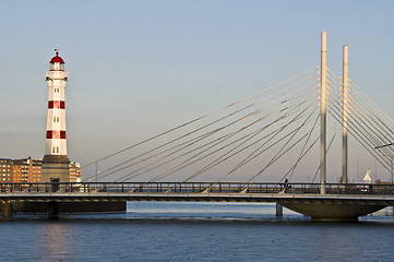 Image showing Red lighthouse