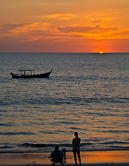 Image showing Sunset in Khao Lak