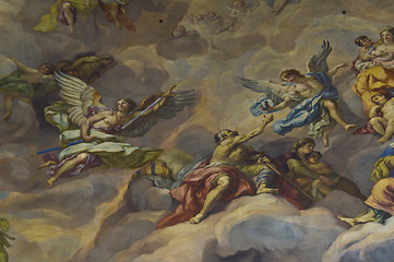 Image showing Biblical fresco