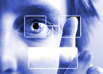 Image showing Finger Print Iris Scan