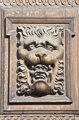 Image showing Wooden lion