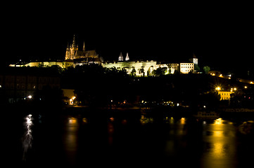 Image showing castle of Prague at night