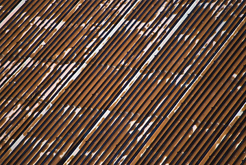 Image showing Corrugated galvanised iron