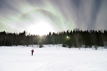 Image showing Skiing