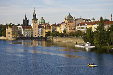 Image showing Prague and the Vltava