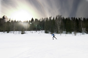 Image showing Skiing