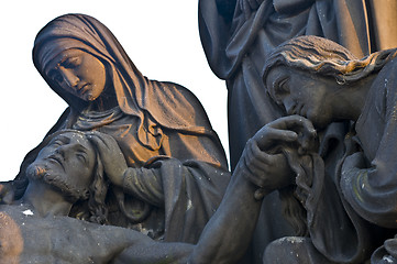 Image showing Statue at the Charles bridge