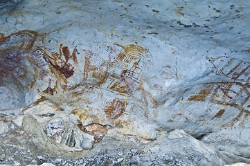 Image showing Rock painting of Khao Khien