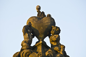 Image showing Statue at the Charles bridge