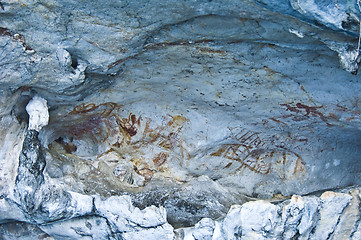 Image showing Rock painting of Khao Khien