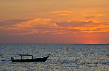 Image showing Sunset in Khao Lak