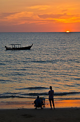 Image showing Sunset in Khao Lak