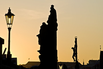 Image showing Sunset in Prague