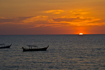 Image showing Sunset in Khao Lak