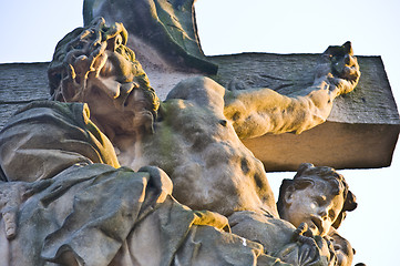 Image showing Statue at the Charles bridge