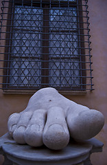 Image showing feet of Constantin