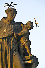 Image showing Statue at the Charles bridge