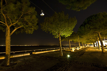 Image showing Cable car at night