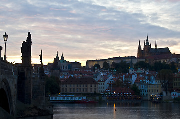 Image showing Sunset in Prague