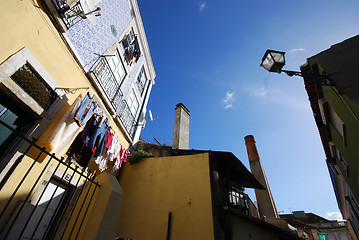 Image showing Old houses in Lisbon