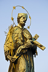 Image showing Statue at the Charles bridge