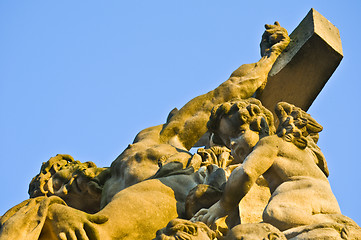 Image showing Statue at the Charles bridge