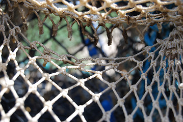 Image showing Colorful fishing nets