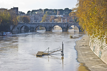 Image showing flooded pier