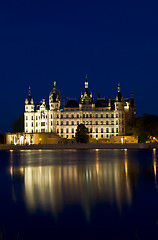 Image showing Schwerin at night