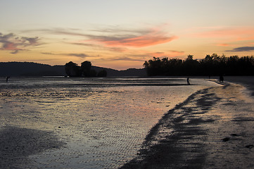 Image showing Sunset at the Andaman Sea