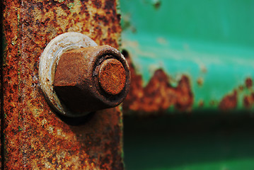 Image showing Rusty screw