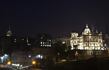 Image showing Edinburgh at night