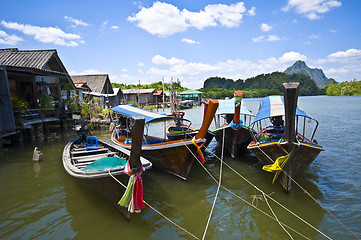 Image showing Longboats