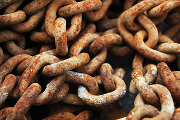 Image showing Rusty chains