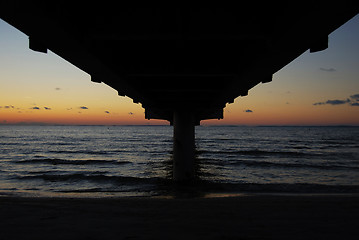 Image showing Pier at night