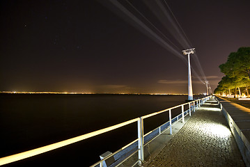 Image showing Cable car at night