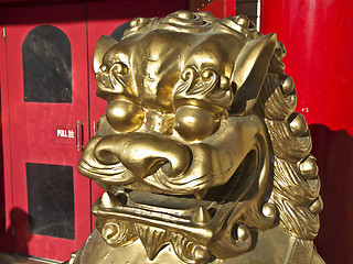 Image showing Chinese lion