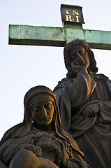 Image showing Statue at the Charles bridge