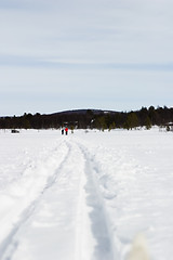 Image showing Cross Country Skiing