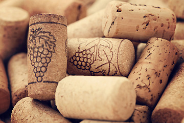 Image showing wine corks backgrounds