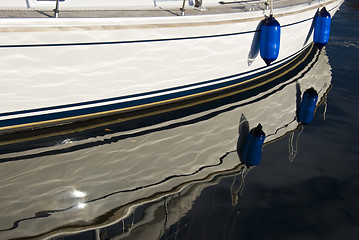 Image showing Boat reflection