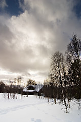 Image showing Cabin in Snow Wonderland