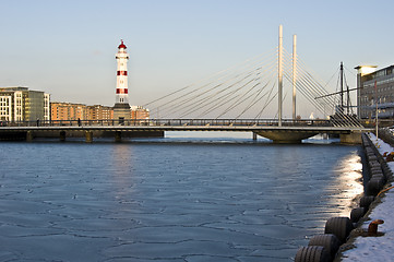 Image showing Red lighthouse