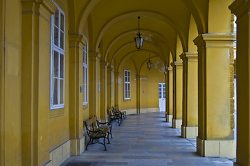 Image showing Colonnade in Schoenbrunn