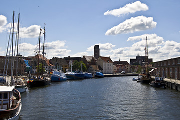 Image showing harbor of Wismar